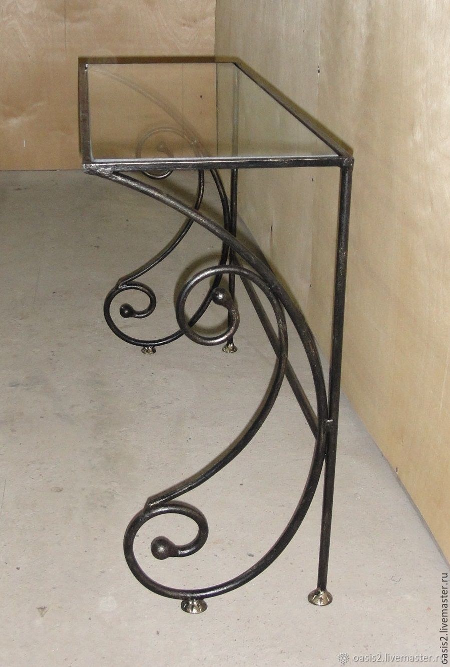 Консоль холодная ковка стиль лофт