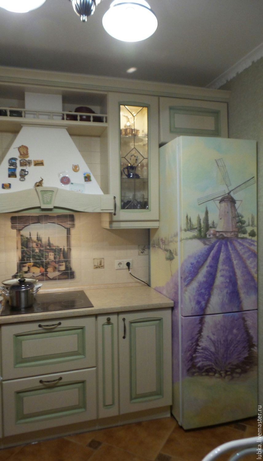 Кухня Кантри Прованс Неоклассика голубая