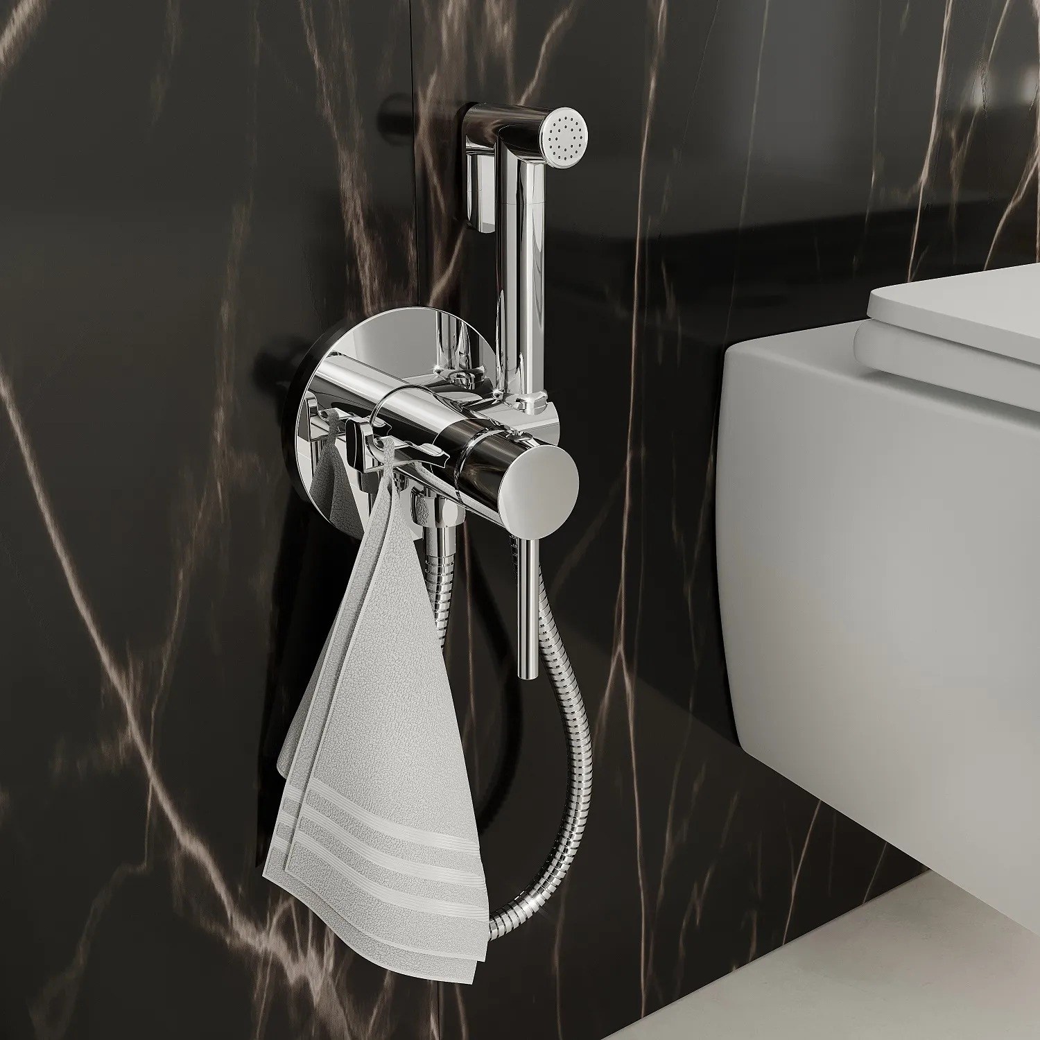 Гигиенический душ grohe в интерьере