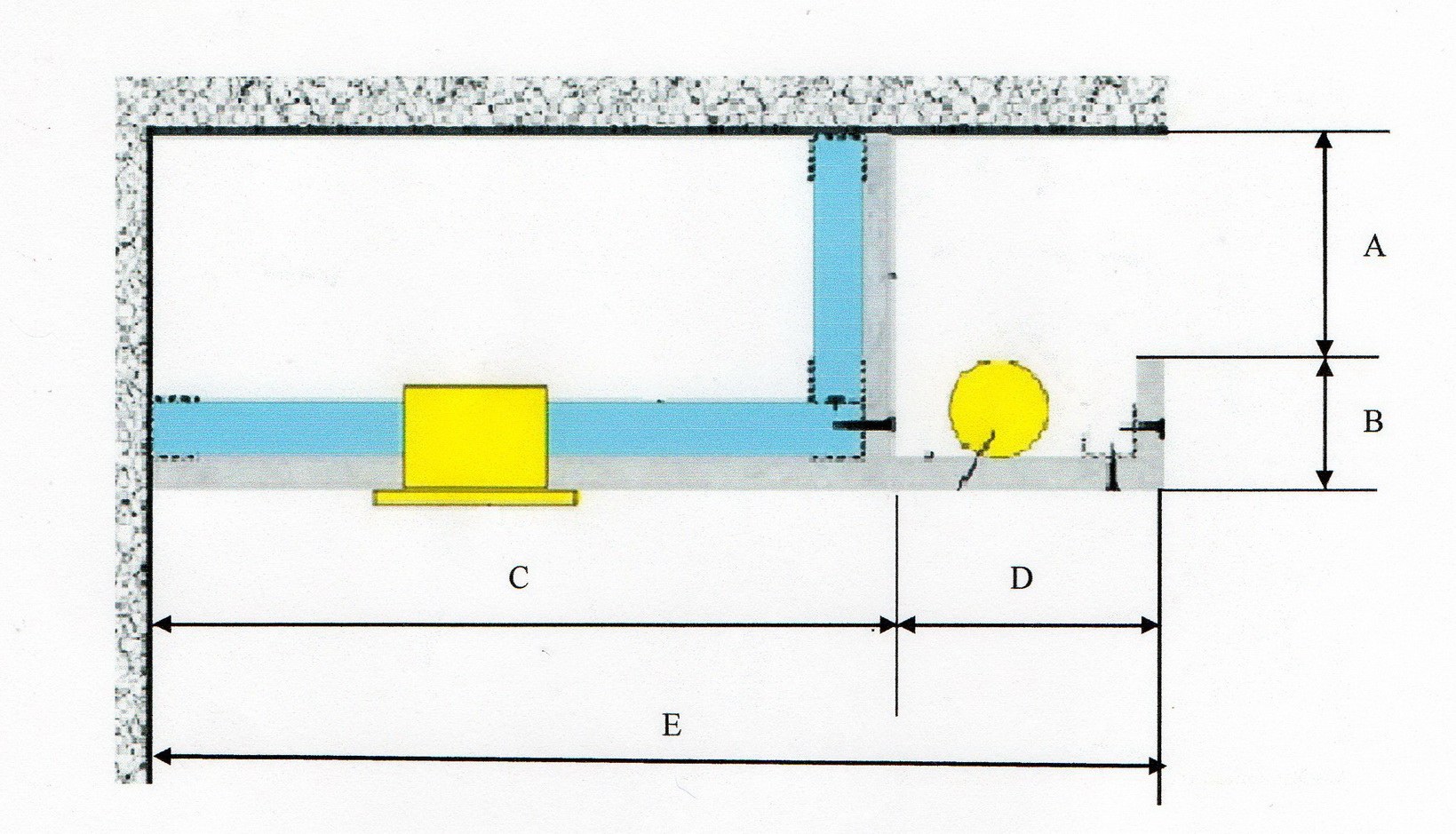 Чертеж потолка из гипсокартона с подсветкой 2 уровня