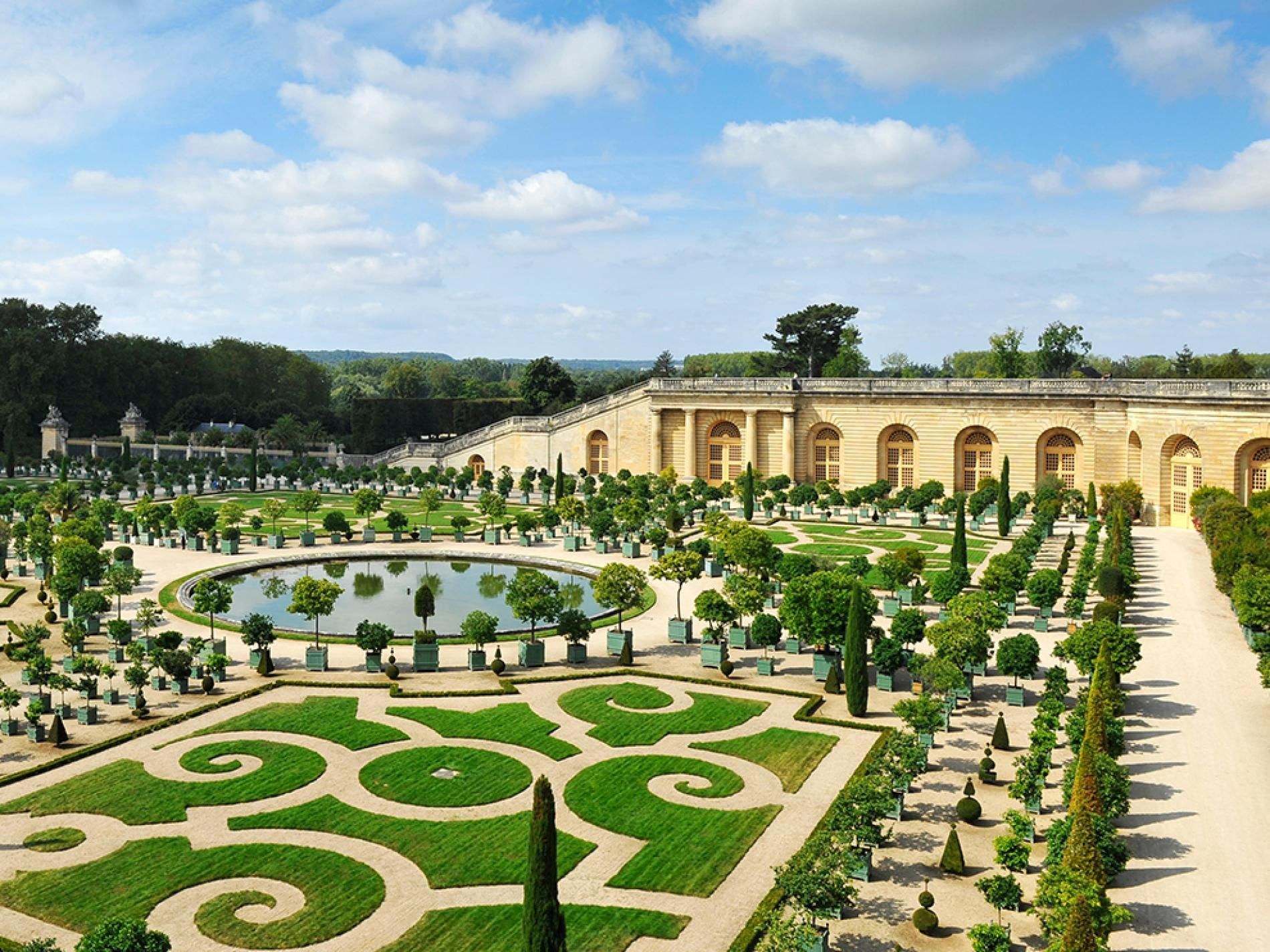 Версаль садовый. Версальский дворец и парк. Версальский дворец сады и парки. Версальский дворец и парк во Франции. Андре Ленотр парка Версальского дворца.
