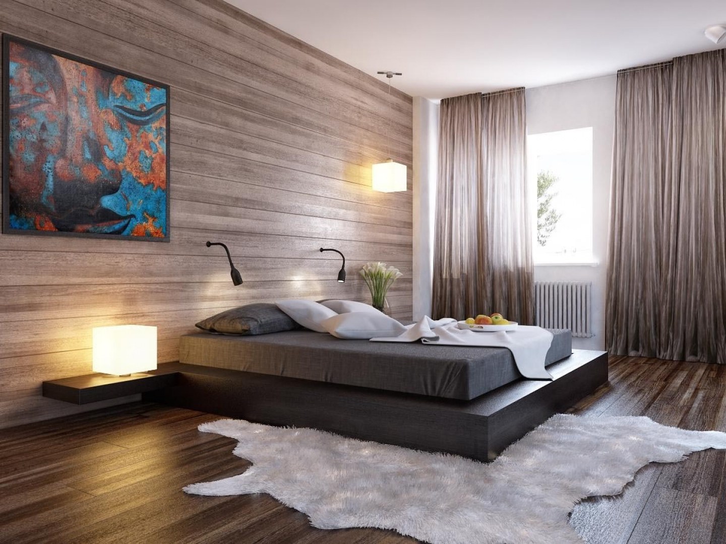 Идеи оформления стен в спальне: лучших фото в интерьере