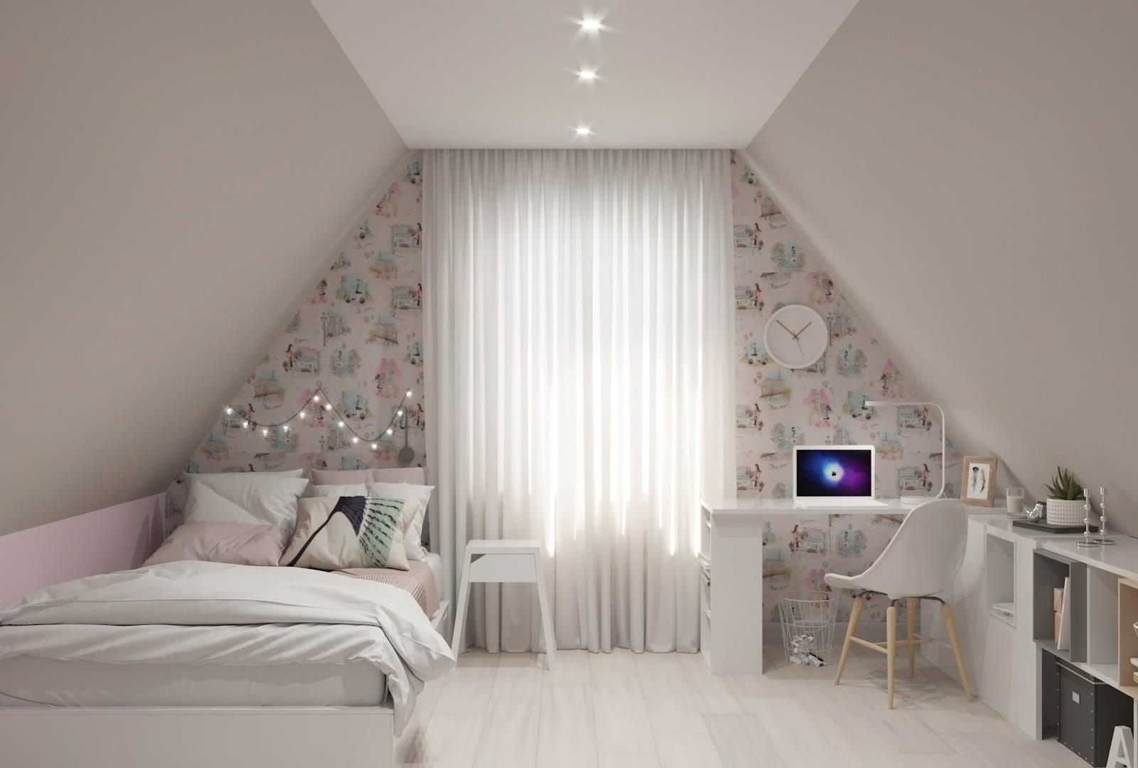 Мансардная комната для девочки подростка (43 фото) - красивые картинки и HD фото