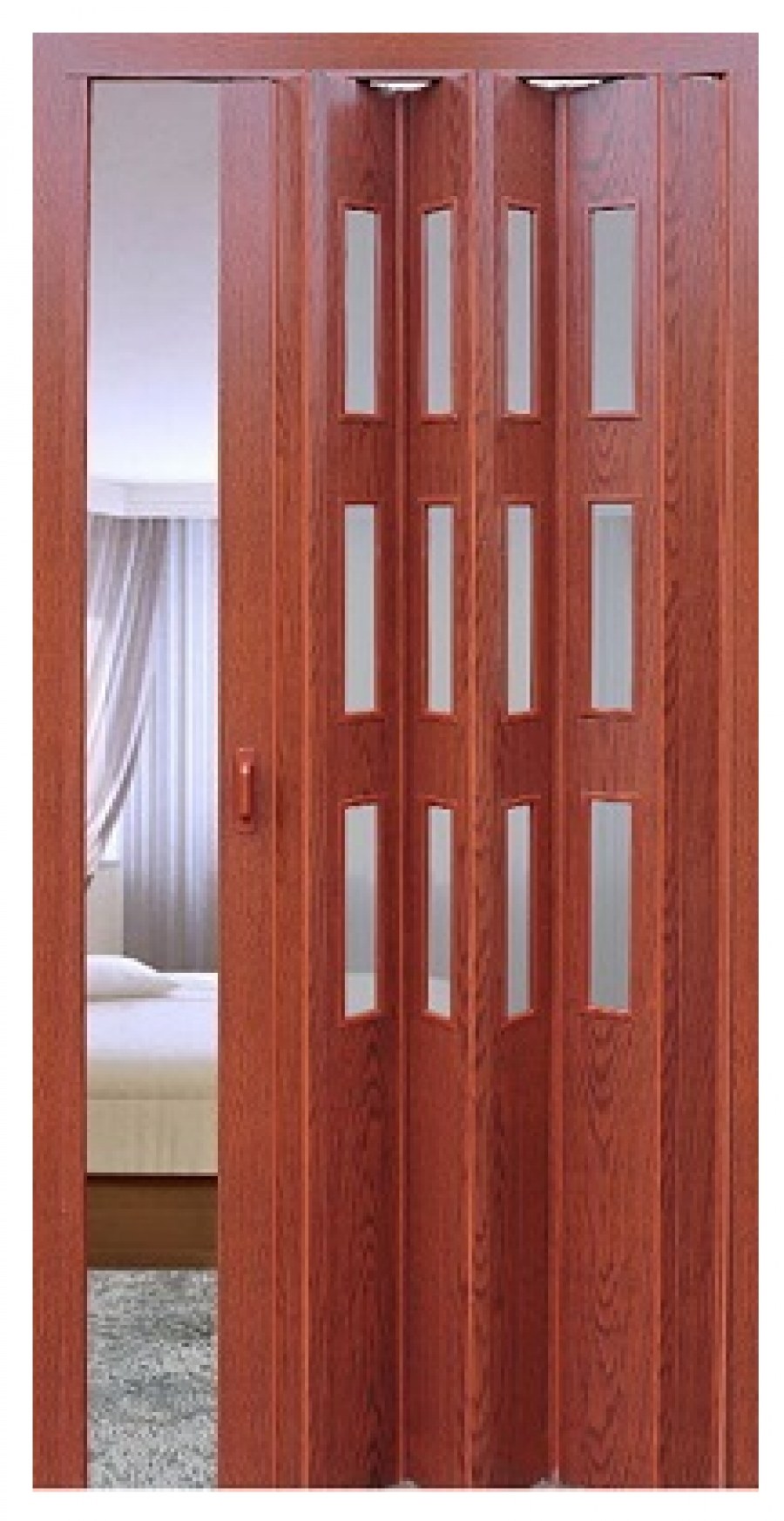 Дверь гармошка 205х205