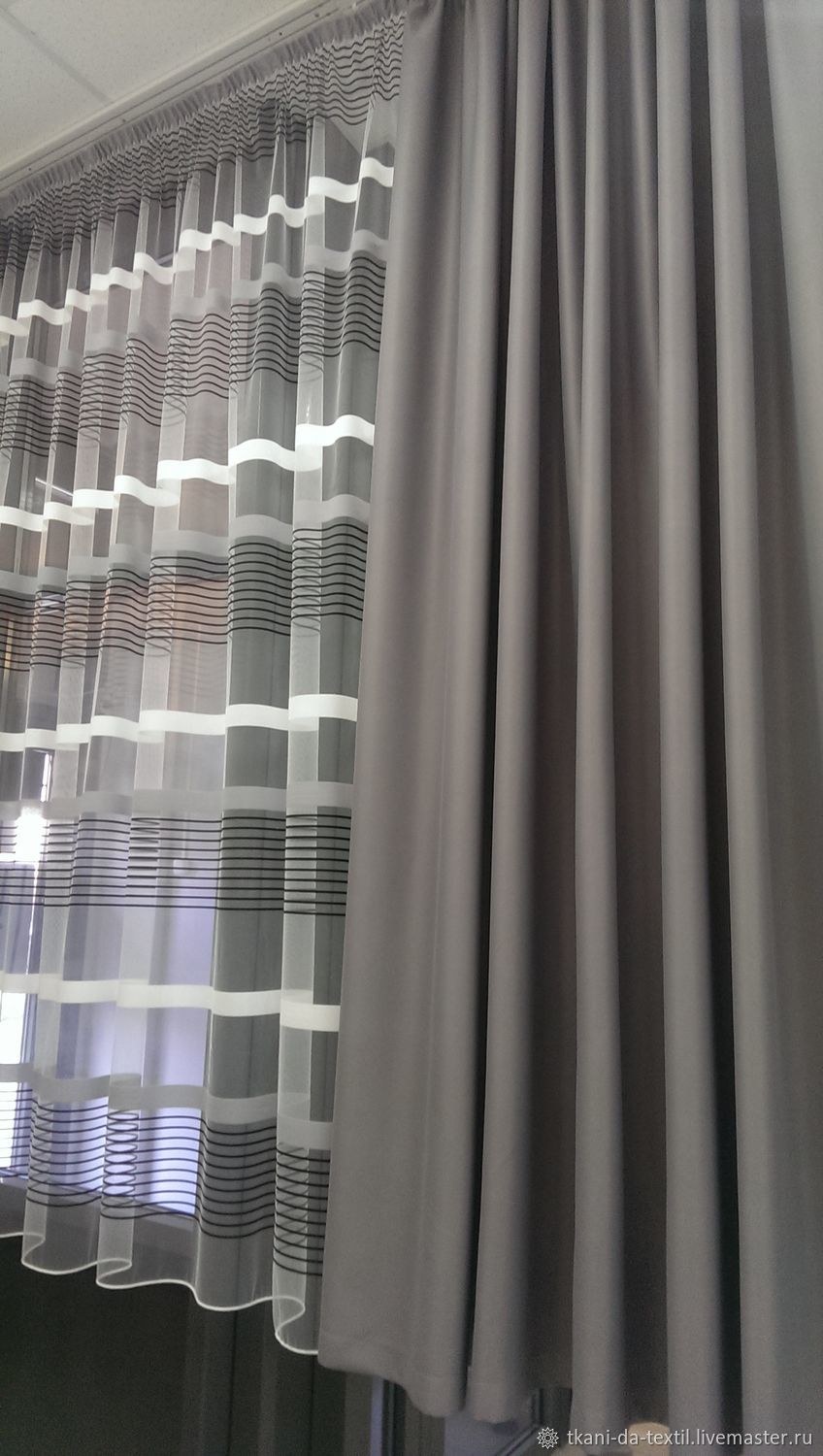 Шторы с горизонтальными полосами