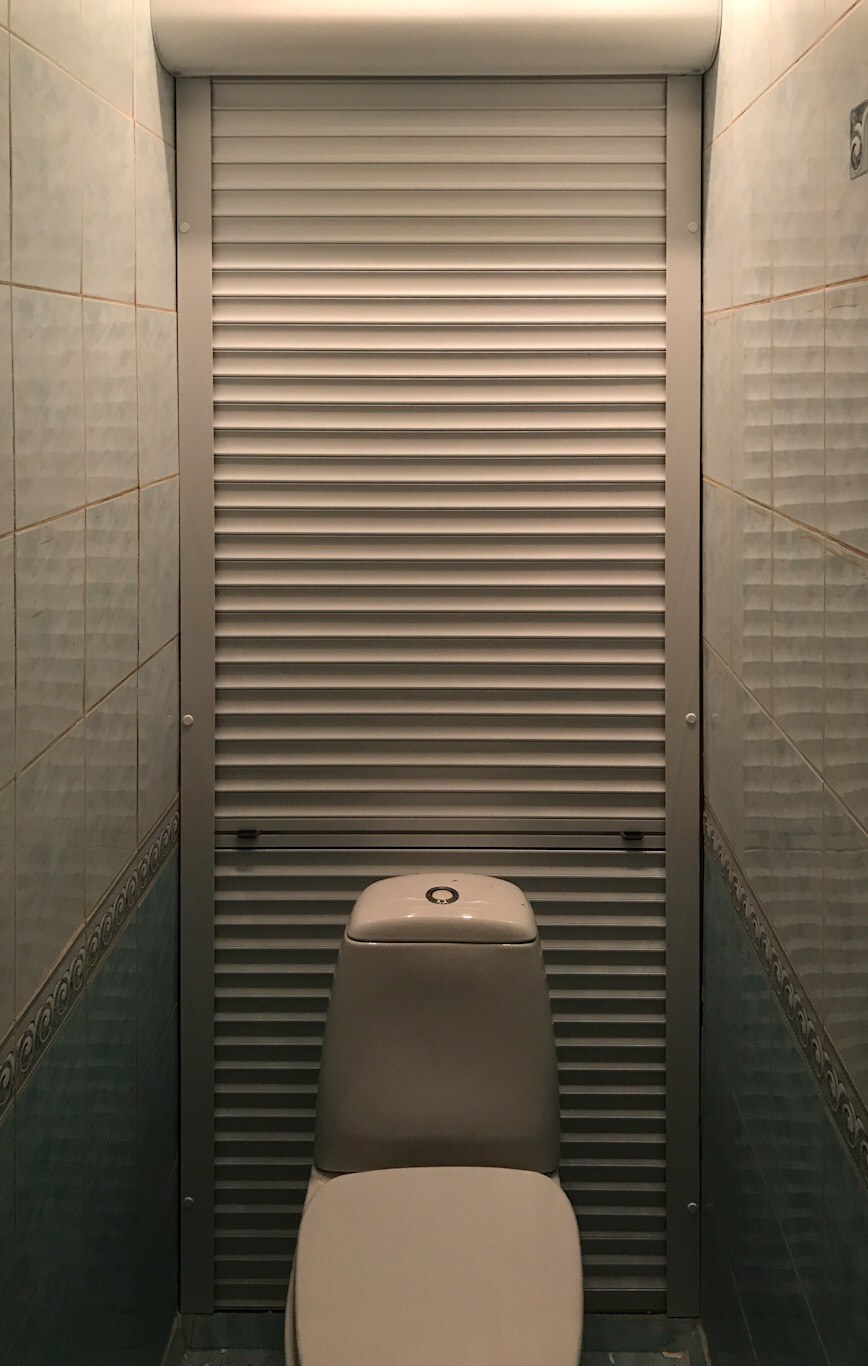 Рольставни в туалет SETROLL Pretend, 600х1120, белый