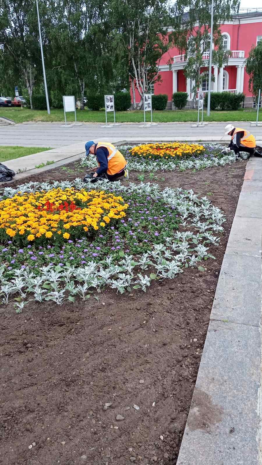 Благоустройство цветника