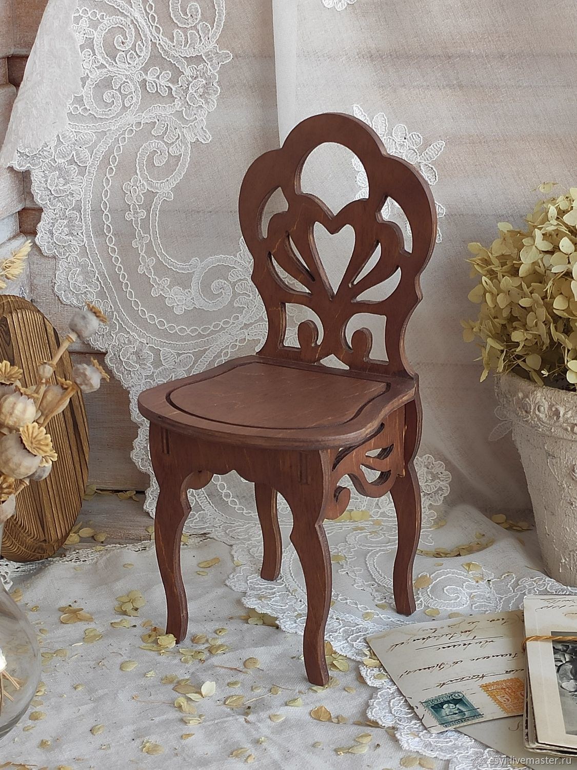 Деревянное кресло под старину из сосны «Суздальское-особое»