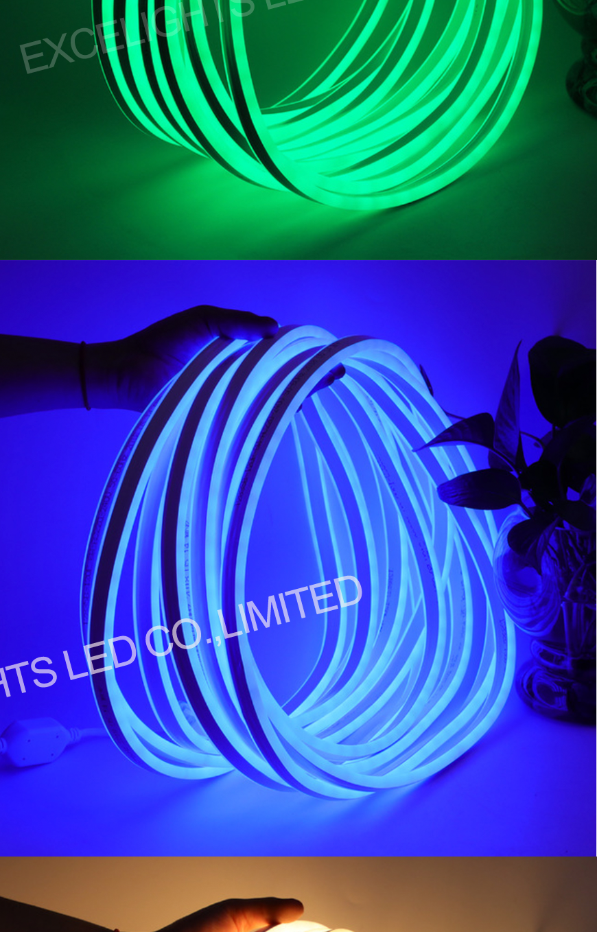 Неоновая лента на стене (28 фото)