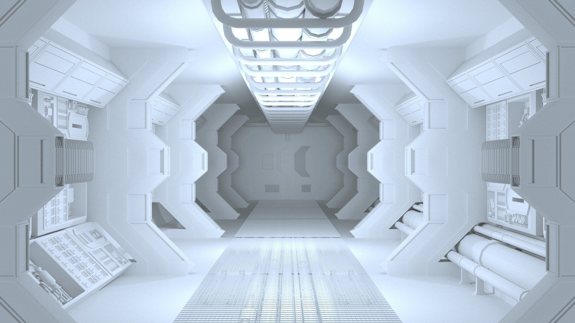 Sci Fi Corridor двери