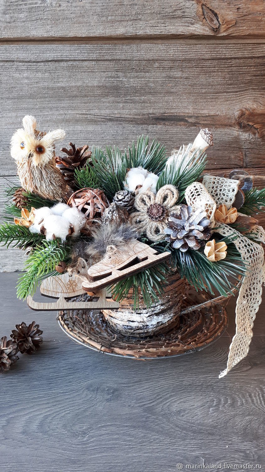 Зимние настенные композиции