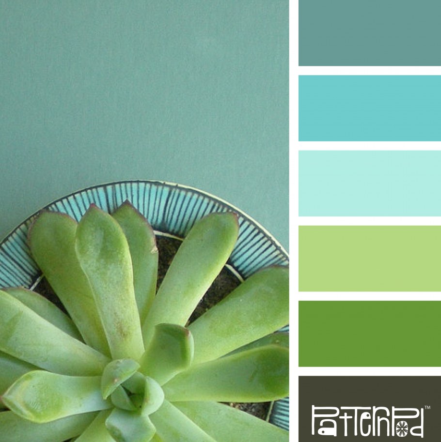 Зеленые стены в интерьере