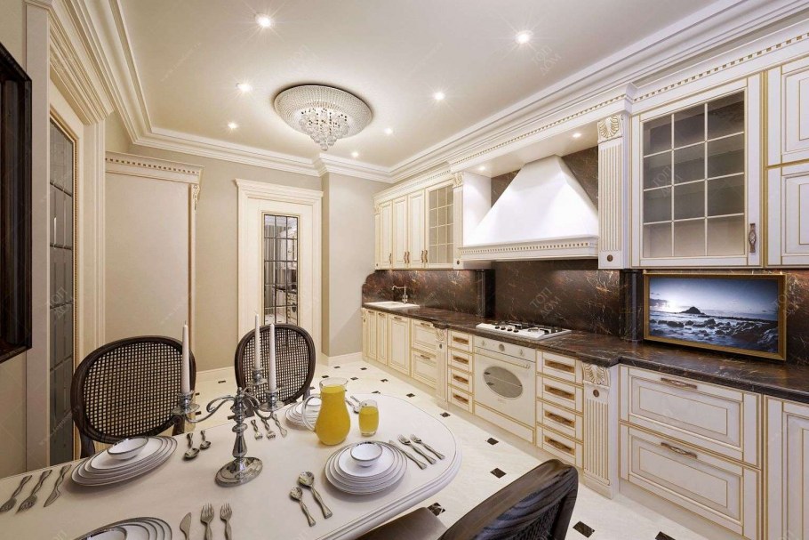 Кухня в стиле Прованс 13 кв м