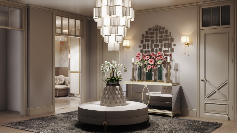 Люстры в интерьере