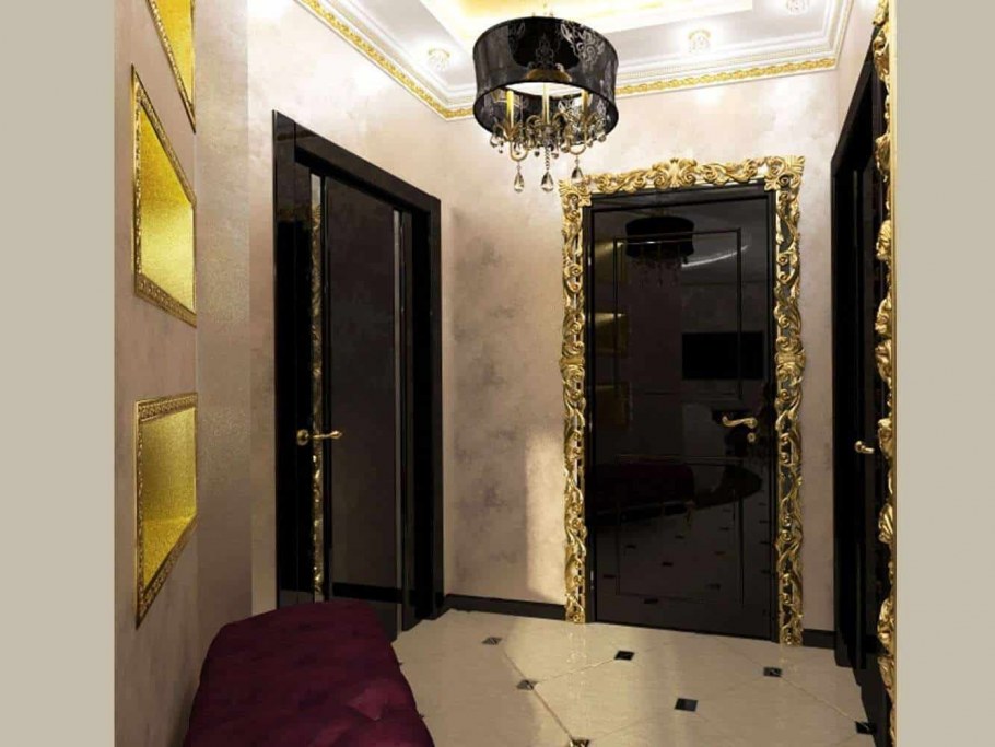 Маленькая прихожая в стиле арт деко