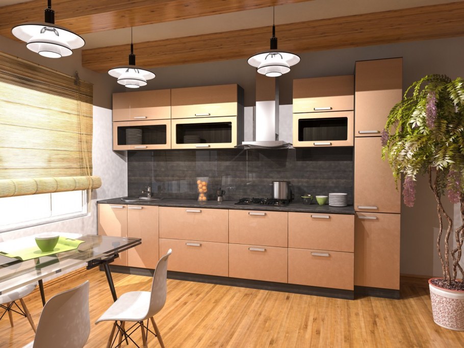 Кухонный гарнитур Амика ваниль