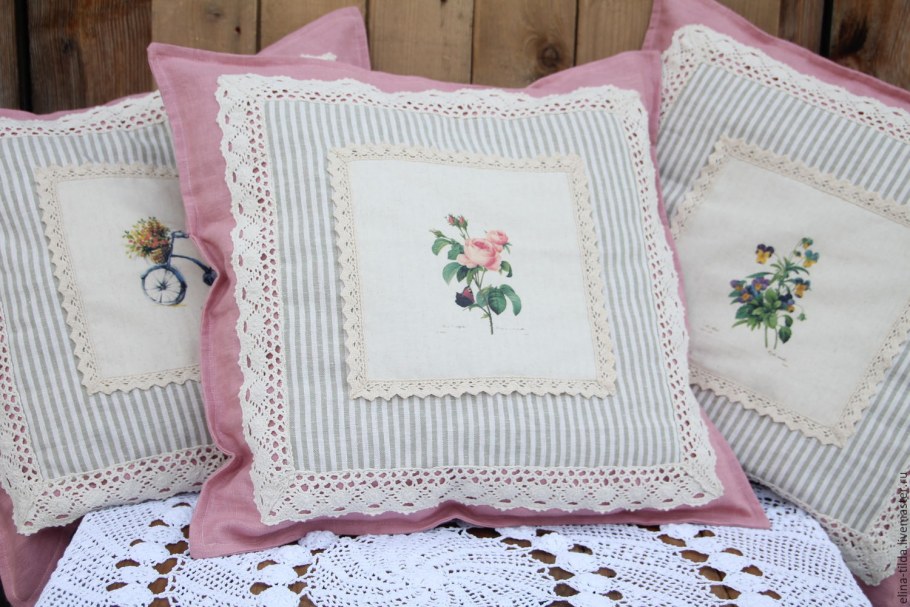 Подушки шебби Шик