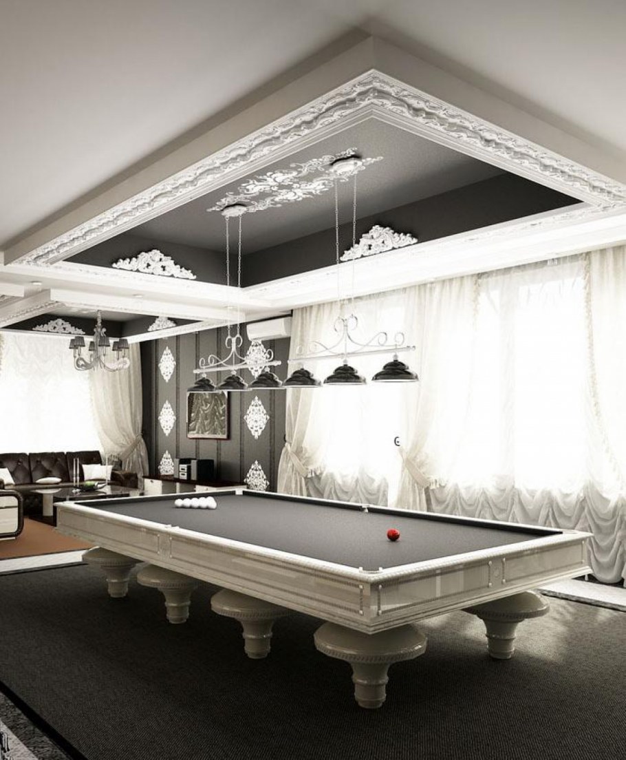 Бильярдная в современном стиле