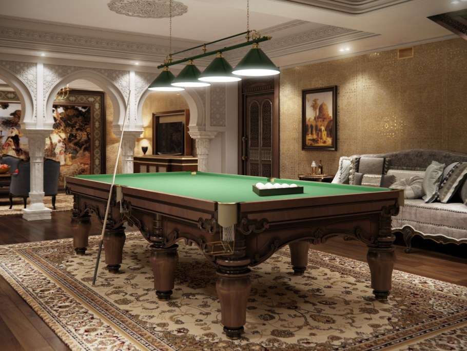 Отделка бильярдной