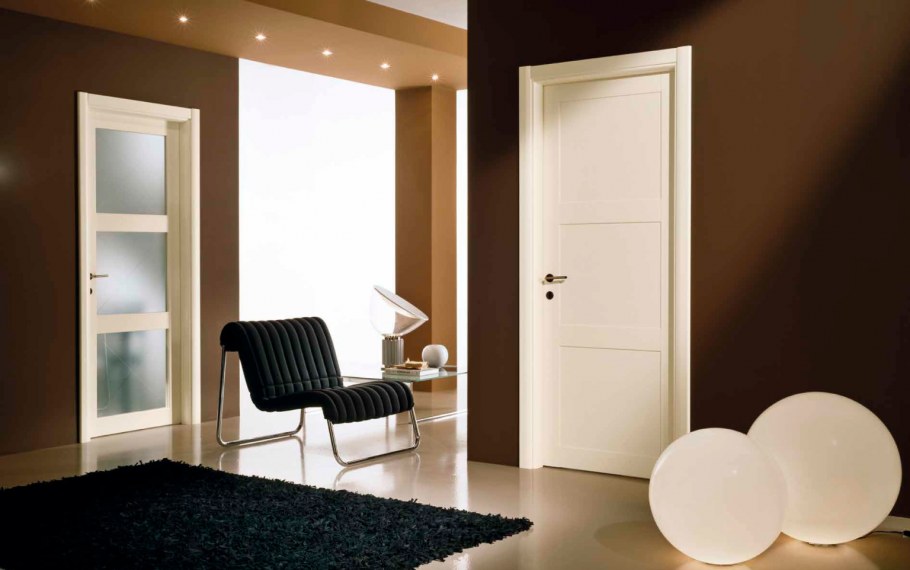 Двери профиль Дорс в интерьере алюминиевые