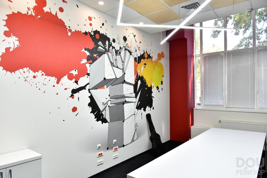 Разрисованные стены в офисе