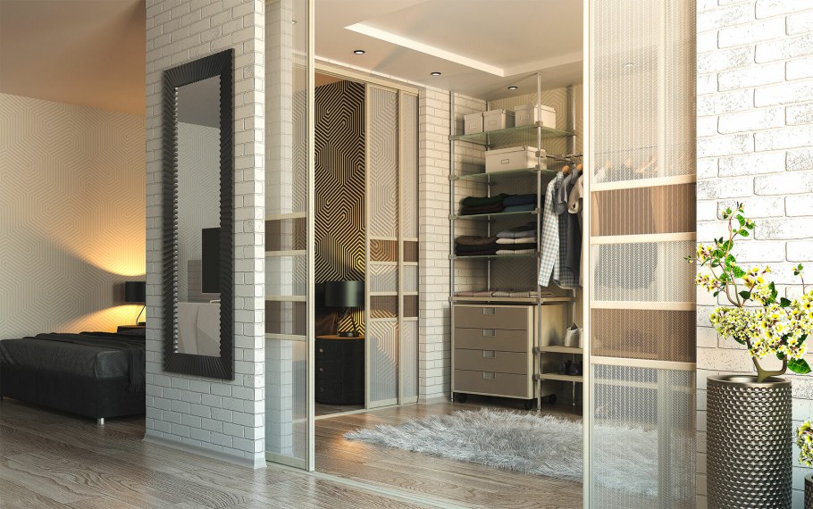 Встроенные шкафы в спальню