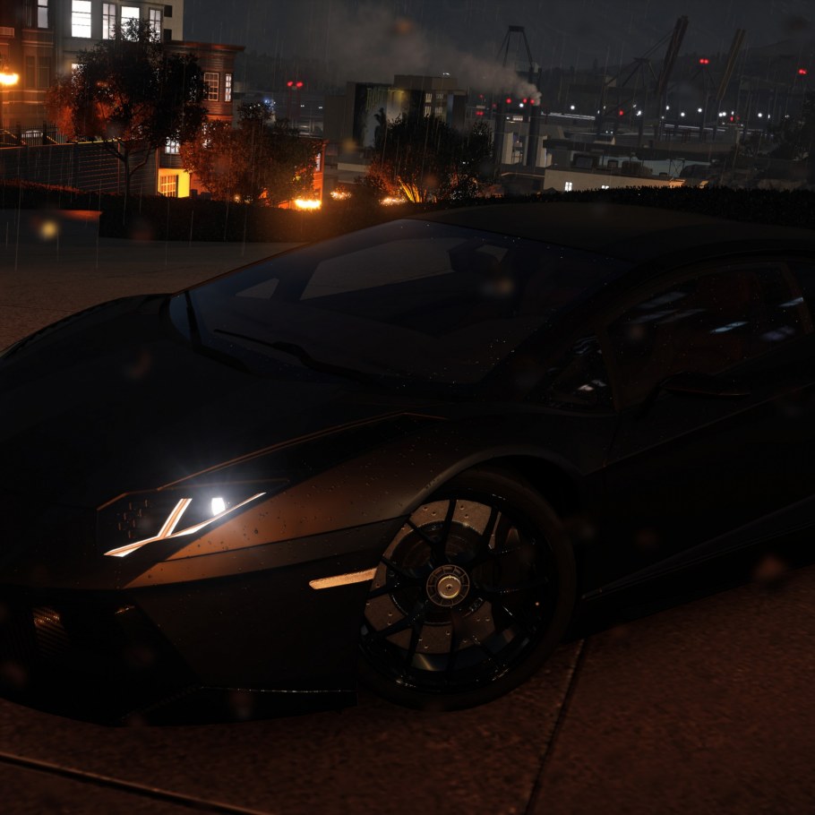 Lamborghini Aventador Black фары