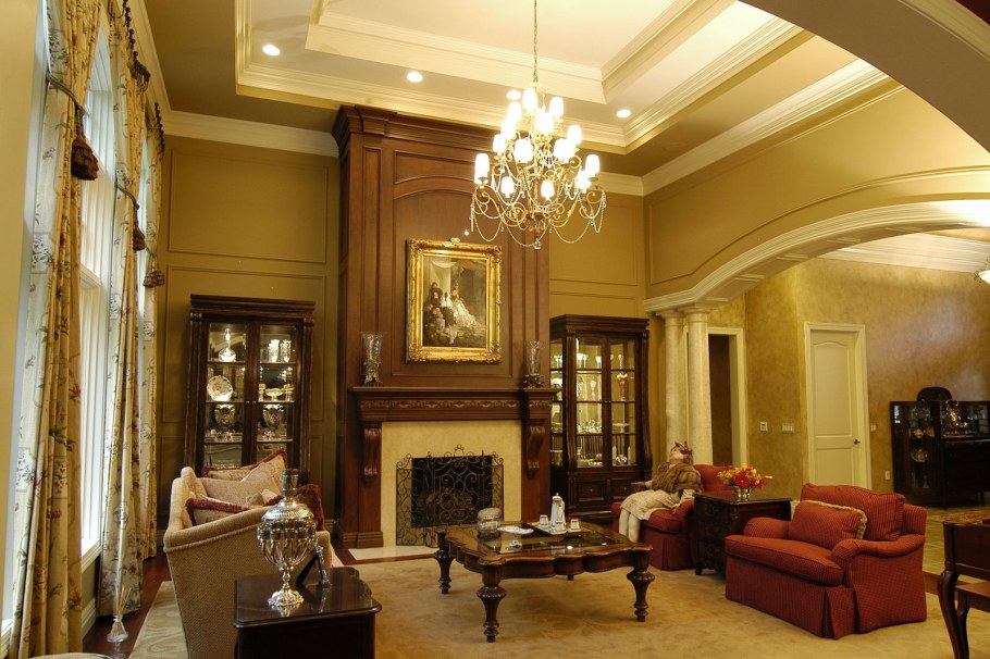 Гостиная отеля в английском стиле