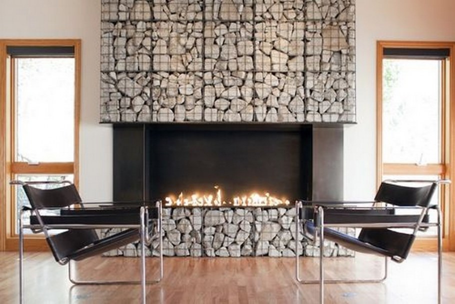 Габион камин