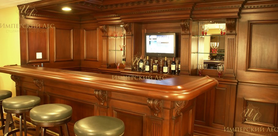 Бильярдная с барной стойкой