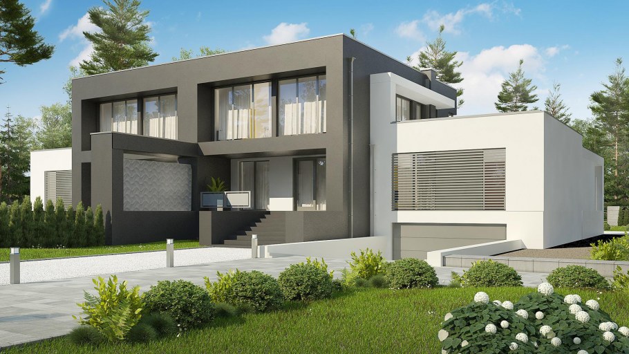 Проект с плоской крышей z500