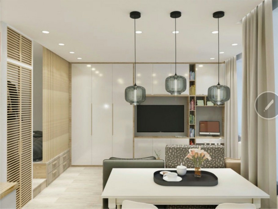 Интерьер квартиры 37 квадратных метров