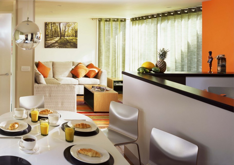 Жилой интерьер кухни