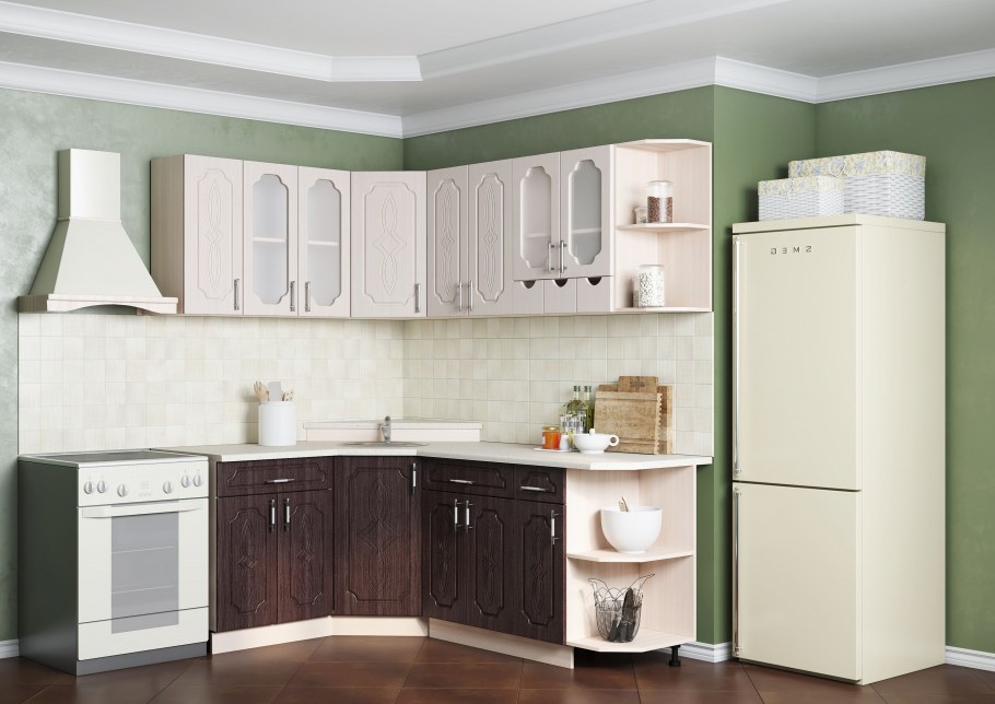 Кухня "Татьяна" ЛДСП 2,0м (Комби БД)