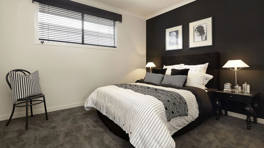 Кирпичная ниша в спальне