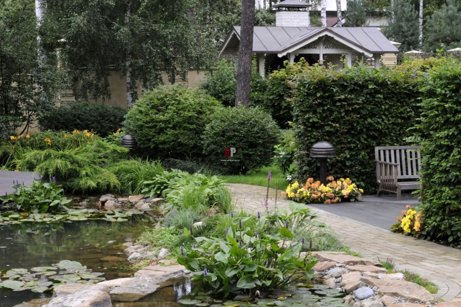 Ландшафт в стиле русская усадьба