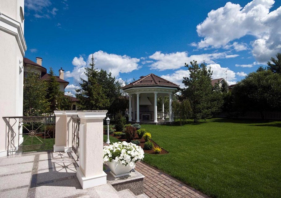 Ландшафт в стиле русская усадьба