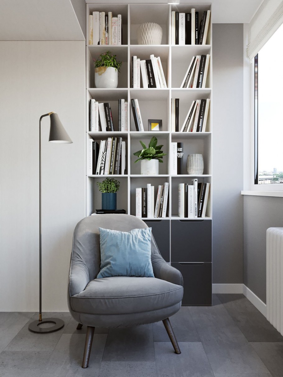 Уютная комната в скандинавском стиле