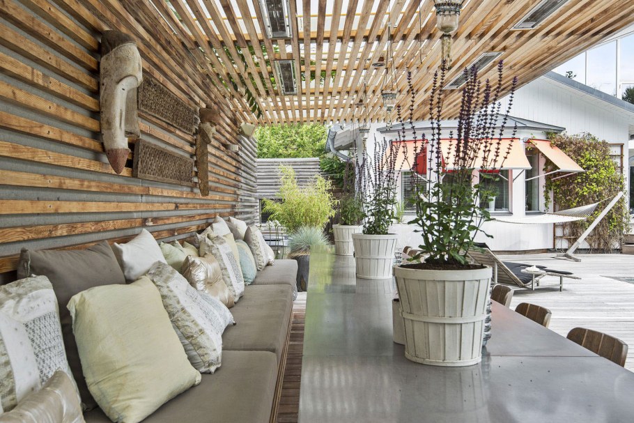 Летняя веранда в скандинавском стиле