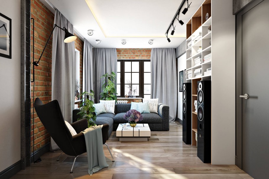 Дизайн квартиры студии 2021