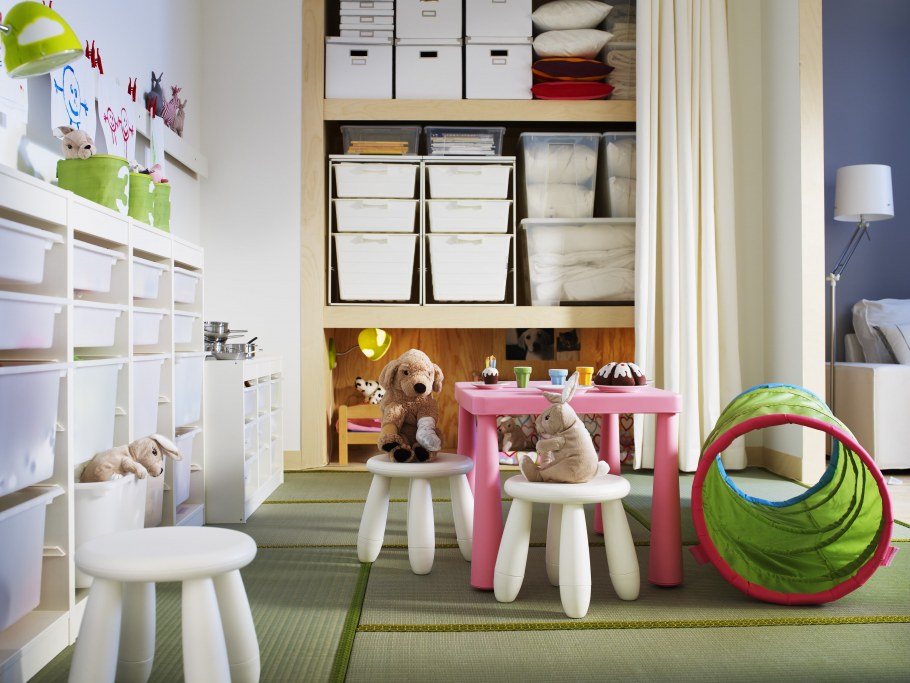 Trofast ТРУФАСТ каркас, светлая беленая сосна44x91 см