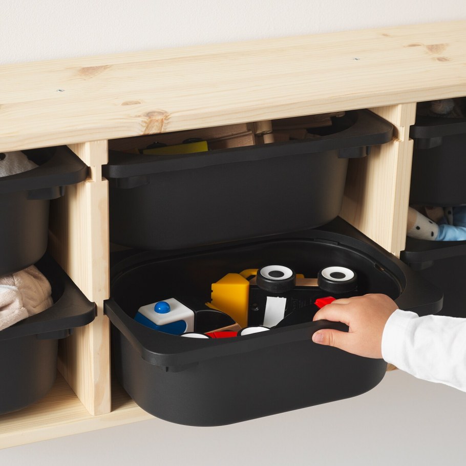 Trofast ТРУФАСТ каркас, светлая беленая сосна44x91 см