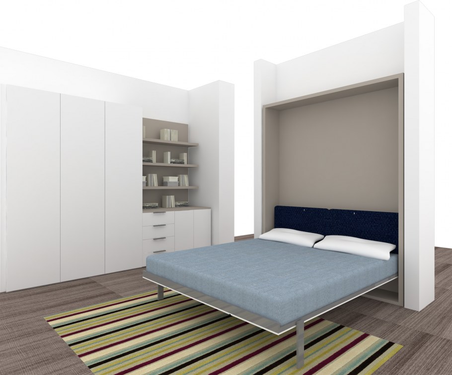 Складывающаяся кровать к стене