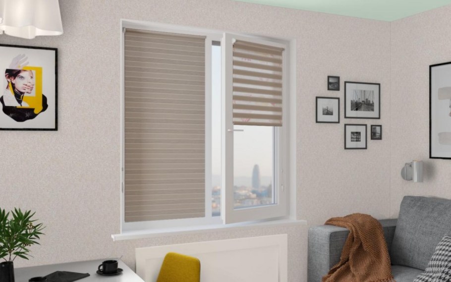 Рулонные шторы Зебра Уни 2