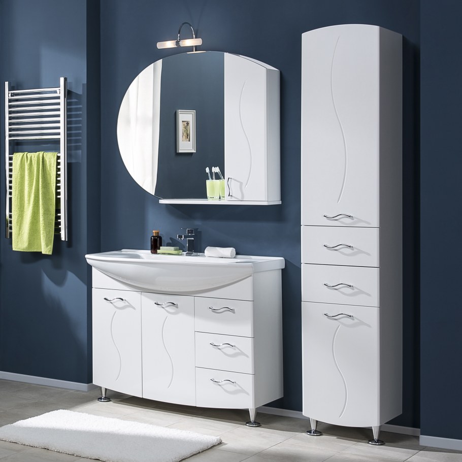 Тумба Aquanet Моника 105 белый