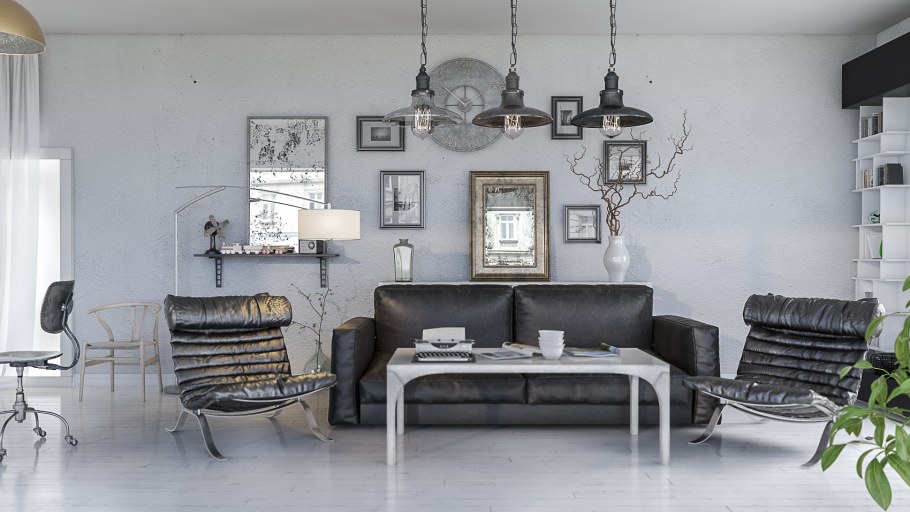 Стиль магазина в серых тонах