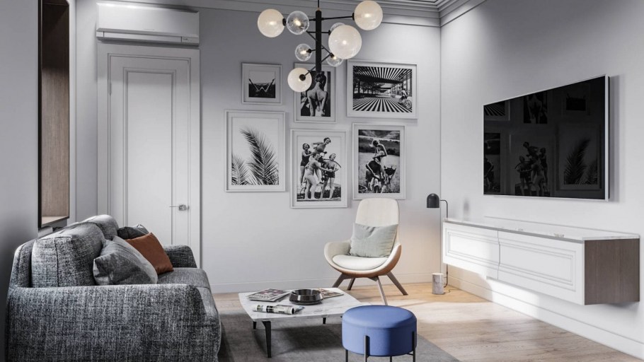 Оранжевый в интерьере