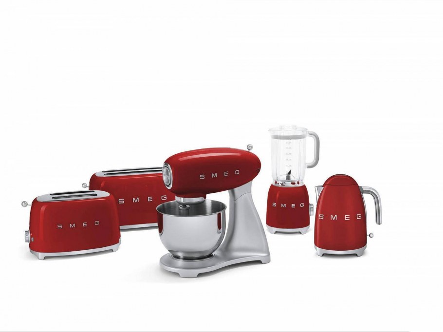 Тостер Smeg tsf02rdeu, красный