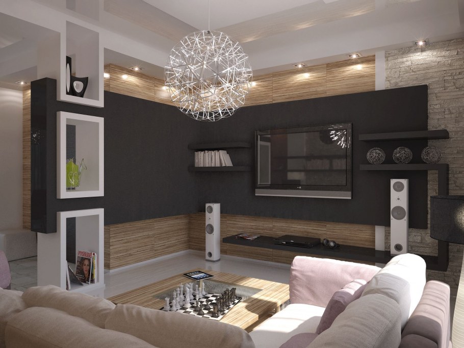 Интерьер в стиле футуризм и конструктивизм