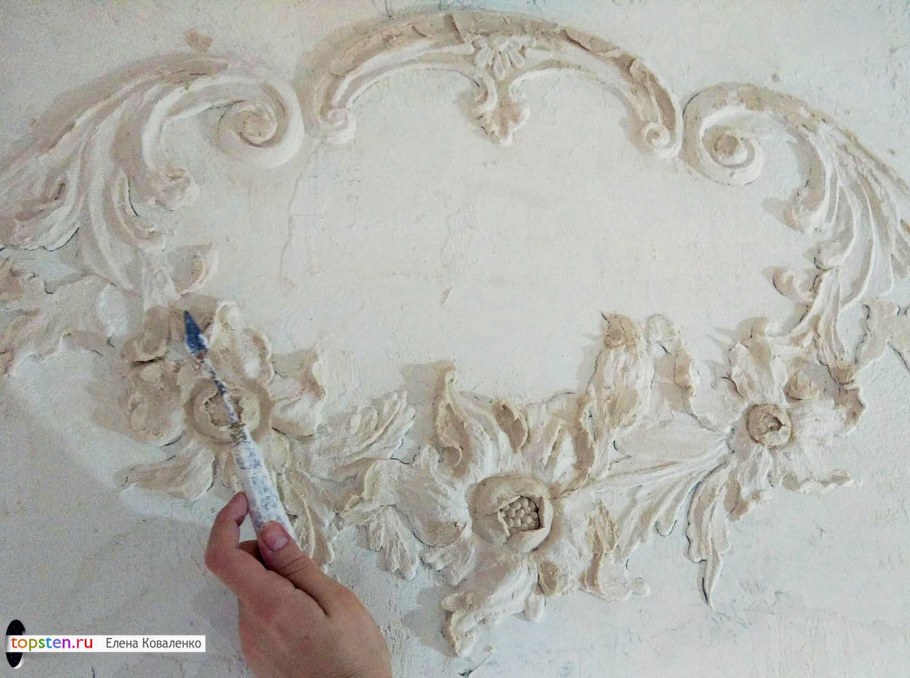 Гипсовый барельеф на стену